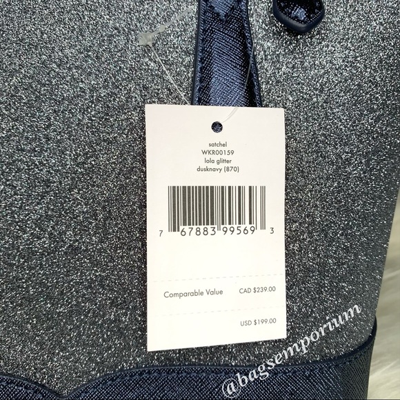 Kate Spade Glitter Satchel Crossbody Bag - Picture 9 of 12